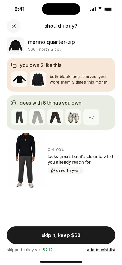 a verdict saying you own 2 pieces like this