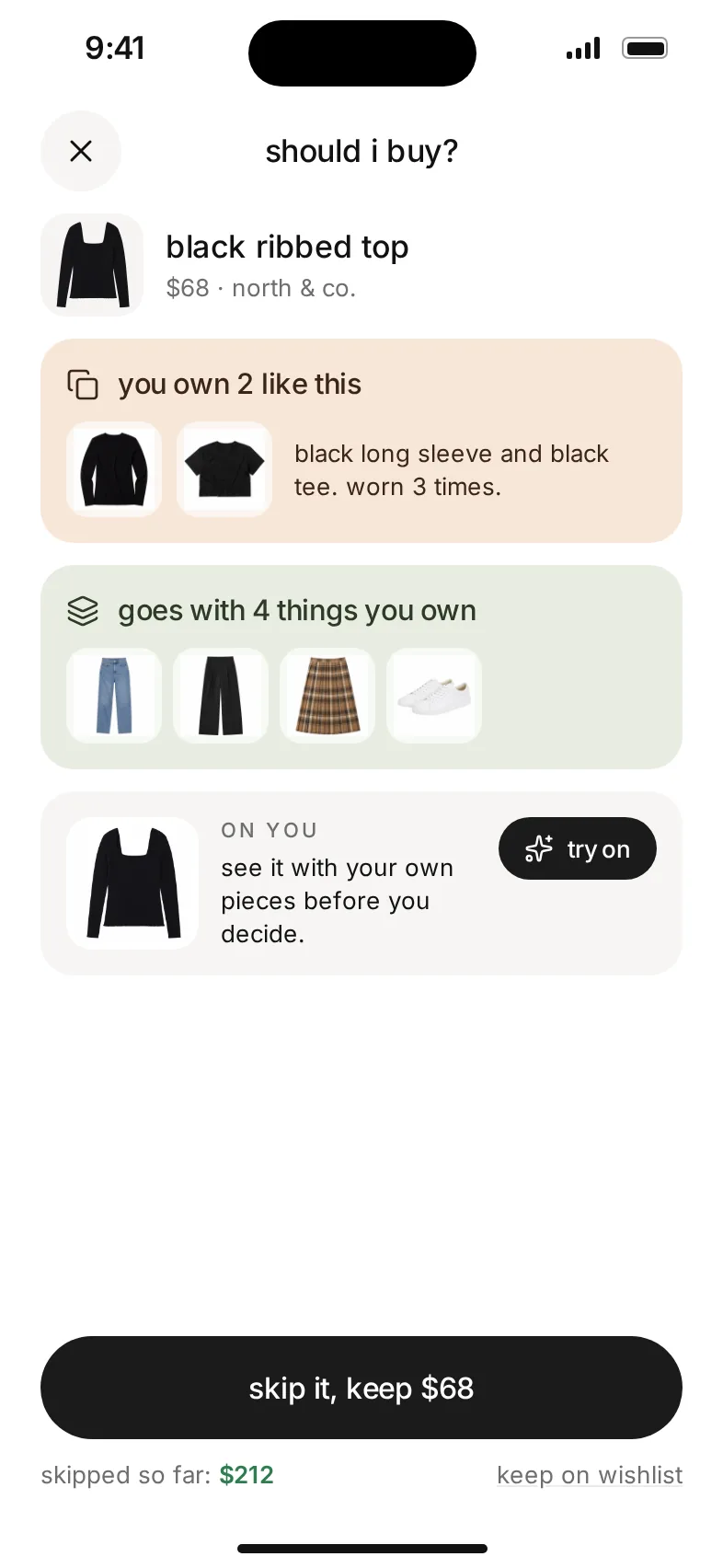 a verdict saying you own 2 pieces like this